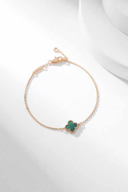 [Camiery]CLOVER BRACELET MALACHITE 1 MOTIF