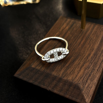 [Camiery]RONDE SMALL SILVER DIAMOND RING