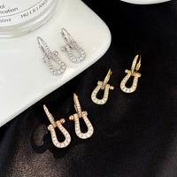 [Camiery]FORCE 10 FULL DIAMOND DROP EARRINGS MEDIUM MODEL