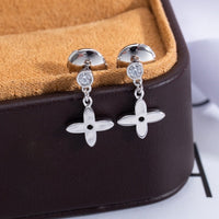 [Camiery]VIDYLLE SILVER DIAMOND MINI DROP EARRINGS