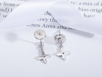 [Camiery]VIDYLLE SILVER DIAMOND MINI DROP EARRINGS