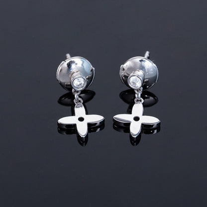 [Camiery]VIDYLLE SILVER DIAMOND MINI DROP EARRINGS
