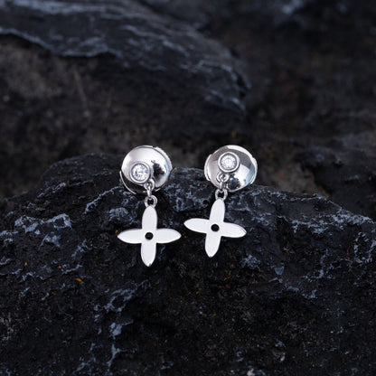 [Camiery]VIDYLLE SILVER DIAMOND MINI DROP EARRINGS