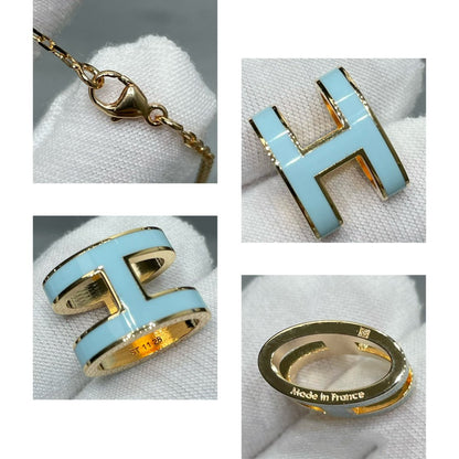 [Camiery]POP H SKY BLUE NECKLACE