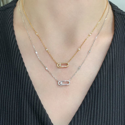 [Camiery]MOVE UNO DIAMOND NECKLACE