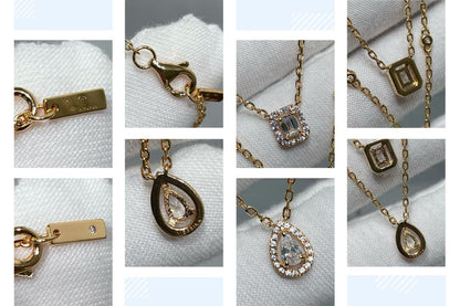 [Camiery]MY TWIN 2 ROW DIAMOND NECKLACE
