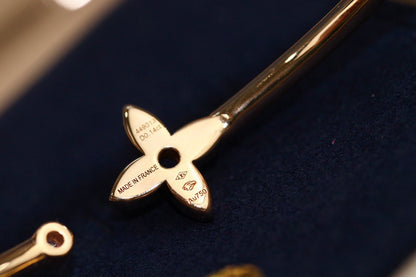 [Camiery]IDYLLE PINK GOLD OPEN BRACELET DIAMOND PAVED