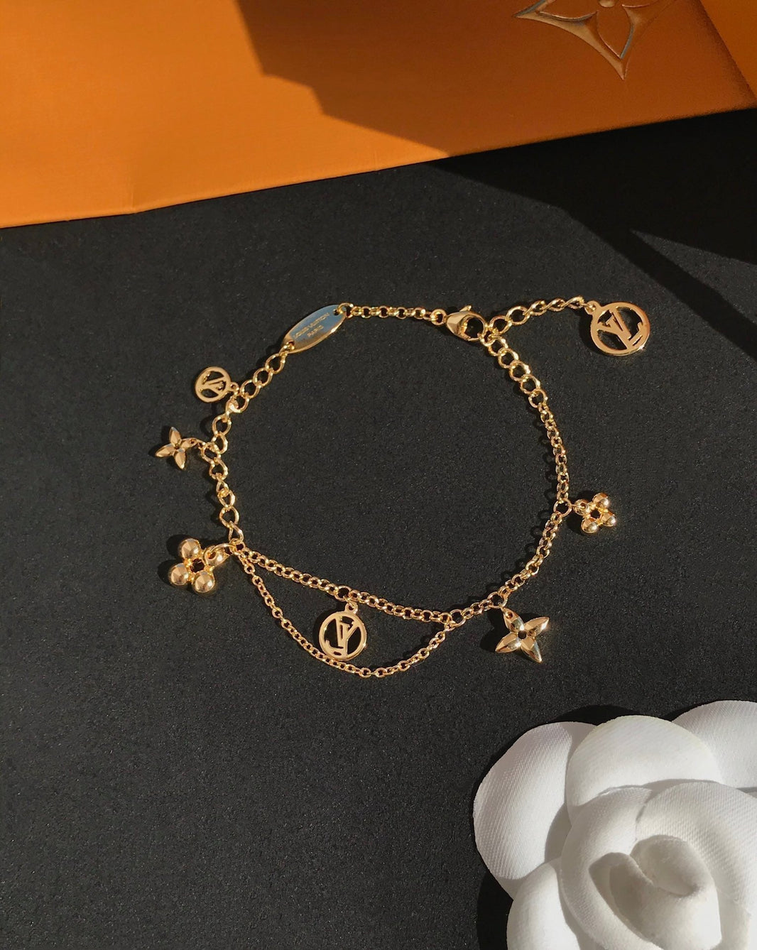 [Camiery]BLOOMING PINK GOLD MOP BRACELET