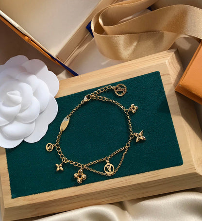[Camiery]BLOOMING PINK GOLD MOP BRACELET