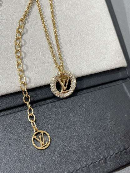 [Camiery]BY NIGHT DIAMOND PAVED NECKLACE
