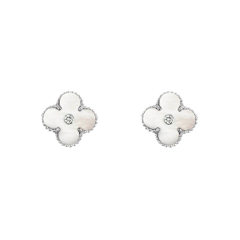 [Camiery]CLOVER SILVER 15MM EARRINGS COLLECTION