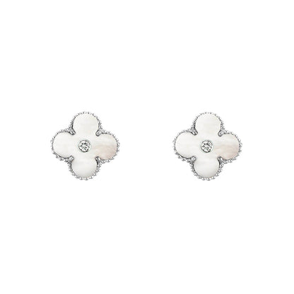 [Camiery]CLOVER SILVER 15MM EARRINGS COLLECTION