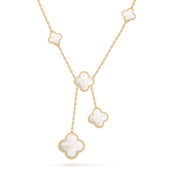 [Camiery]CLOVER MOTHER OF PEARL NECKLACE 6 MOTIF