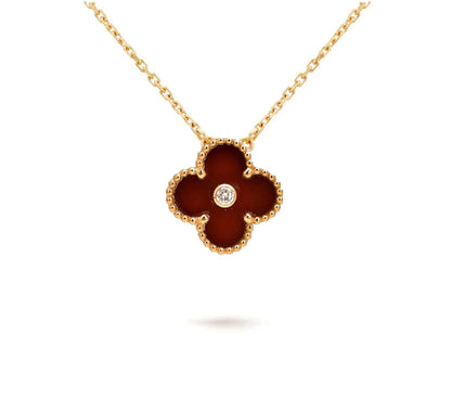 [Camiery]CLOVER 15MM CHRISTMAS LIMITED EDITION SINGLE FLOWER NECKLACE