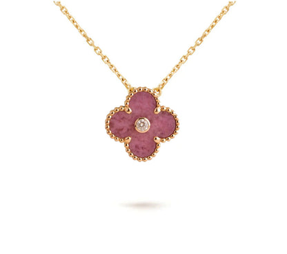 [Camiery]CLOVER 15MM CHRISTMAS LIMITED EDITION SINGLE FLOWER NECKLACE