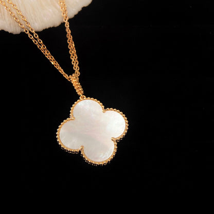 [Camiery]CLOVER 25MM MOP LARGE PENDANT NECKLACE