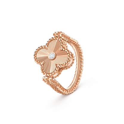 [Camiery]CLOVER RIVERSIBLE RING ROSE GOLD COLLECTION