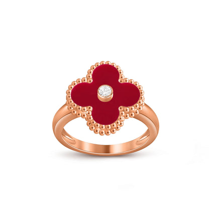 [Camiery]CLOVER DIAMOND RING ROSE GOLD COLLECTION