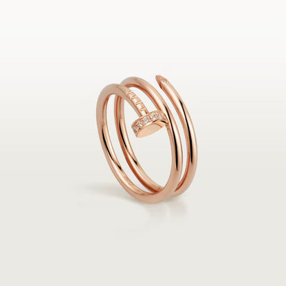 [Camiery] JUSTE RING 4.8MM HALF DIAMOND