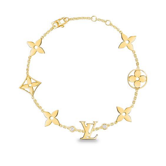 [Camiery]STAR AND SUN 7 MOTIFS GOLD BRACELET