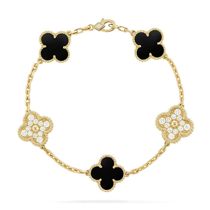 [Camiery]Clover 5 Motifs  Duo Bracelet Stack Set