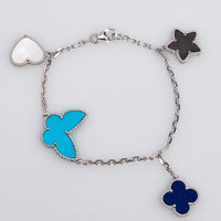 [Camiery]LUCKY SPRING SILVER BRACELET 4 MOTIF