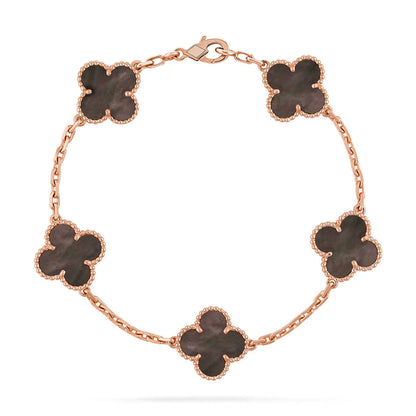 [Camiery] CLOVER 5 MOTIF GRAY MOP BRACELET COLLECTION