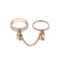 [Camiery]HM KELLY CLOCHETTE DOUBLE RING IN  WITH DIAMONDS