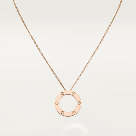 [Camiery] LOVE NECKLACE 16MM 3 DIAMONDS