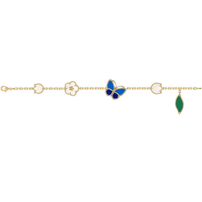 [Camiery] Lucky Spring Butterfly 5-Motif & LOVE Unlimited Bracelet Stack Set