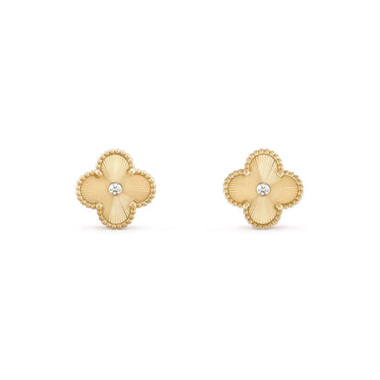 [Camiery]CLOVER  15MM DIAMOND EARRINGS COLLECTION