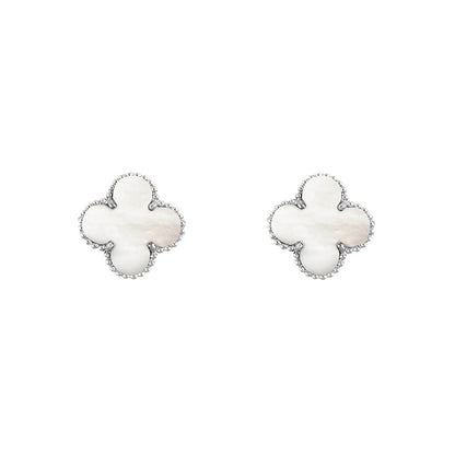 [Camiery]CLOVER SILVER 15MM EARRINGS COLLECTION