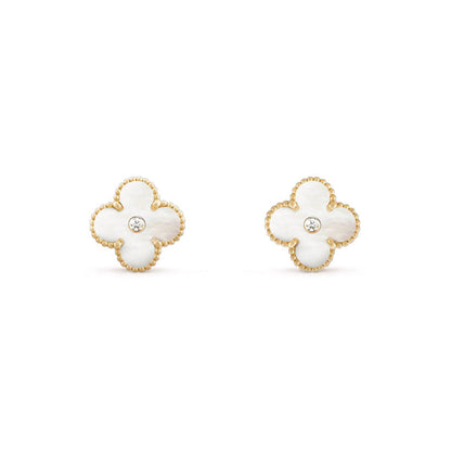 [Camiery]CLOVER  15MM DIAMOND EARRINGS COLLECTION