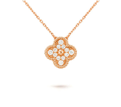 [Camiery]CLOVER 15MM SINGLE FLOWER NECKLACE COLLECTION