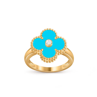 [Camiery]CLOVER DIAMOND RING GOLD COLLECTION