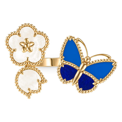 [Camiery]LUCKY SPRING BUTTERFLY OPEN-FACE RINGS