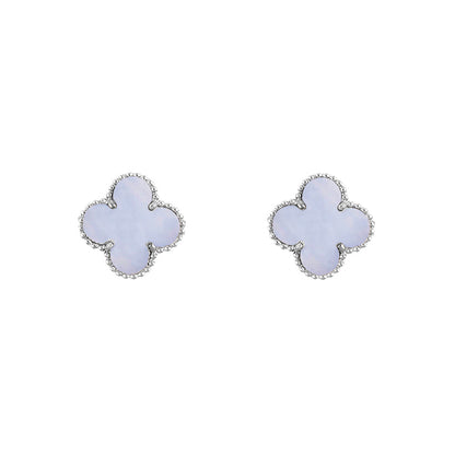[Camiery]CLOVER SILVER 15MM EARRINGS COLLECTION
