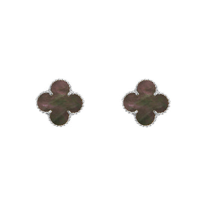 [Camiery]CLOVER SILVER 15MM EARRINGS COLLECTION