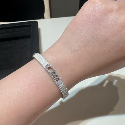 [Camiery]Move Noa Ciselé half pavé bangle