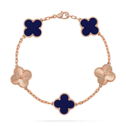 [Camiery]CLOVER 5 MOTIF LAPIS LAZULI BRACELET COLLECTION