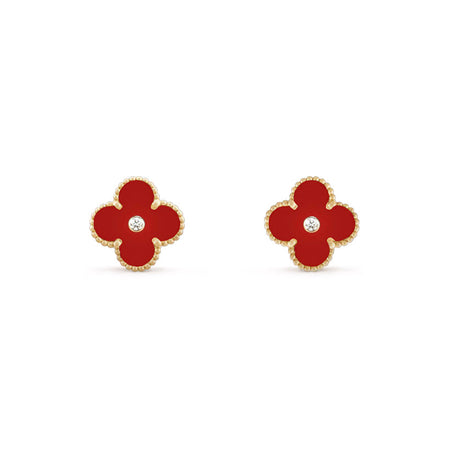 [Camiery]CLOVER  15MM DIAMOND EARRINGS COLLECTION