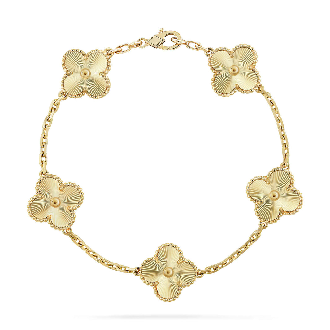 [Camiery] CLOVER 5 MOTIF LASER BRACELET COLLECTION