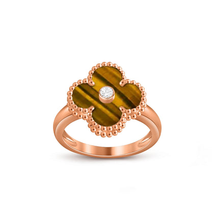 [Camiery]CLOVER DIAMOND RING ROSE GOLD COLLECTION