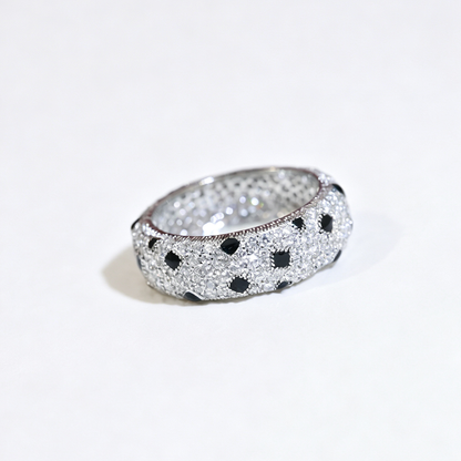 [Camiery] PANTHERE SPOTTED FULL DIAMOND RING