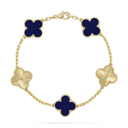 [Camiery]CLOVER 5 MOTIF LAPIS LAZULI BRACELET COLLECTION