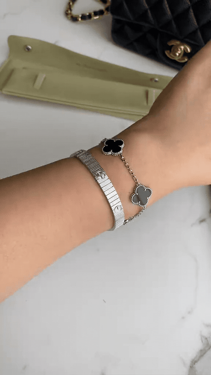 [Camiery] Clover 5-Motif & LOVE Unlimited Bracelet Set