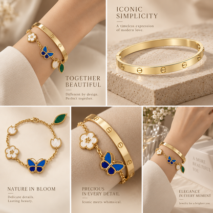[Camiery]Lucky Spring & Love Bracelet Stack Set