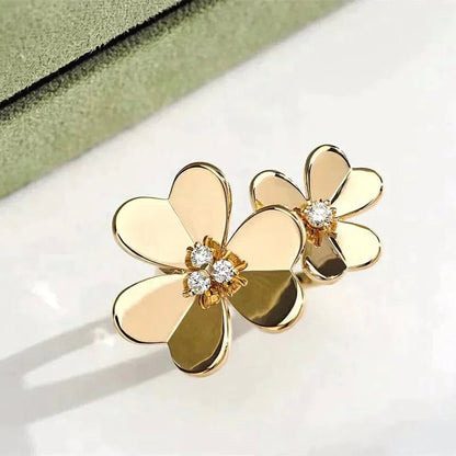 [Camiery]CLOVER COMOS GOLD DIAMOND RING
