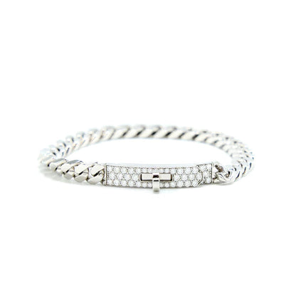 [Camiery]KELLY CHAIN SILVER DIAMOND BRACELET