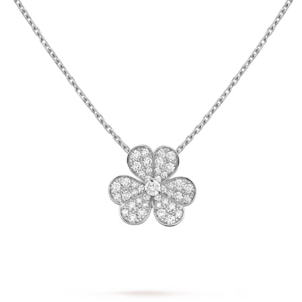 [Camiery]CLOVER DIAMOND NECKLACE SILVER
